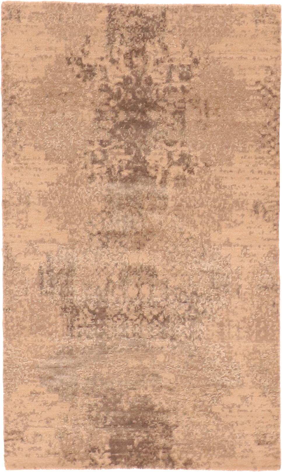 W 3 L 5 Modern Wool And Silk Blend Hand-Woven All-Over Design - 63525