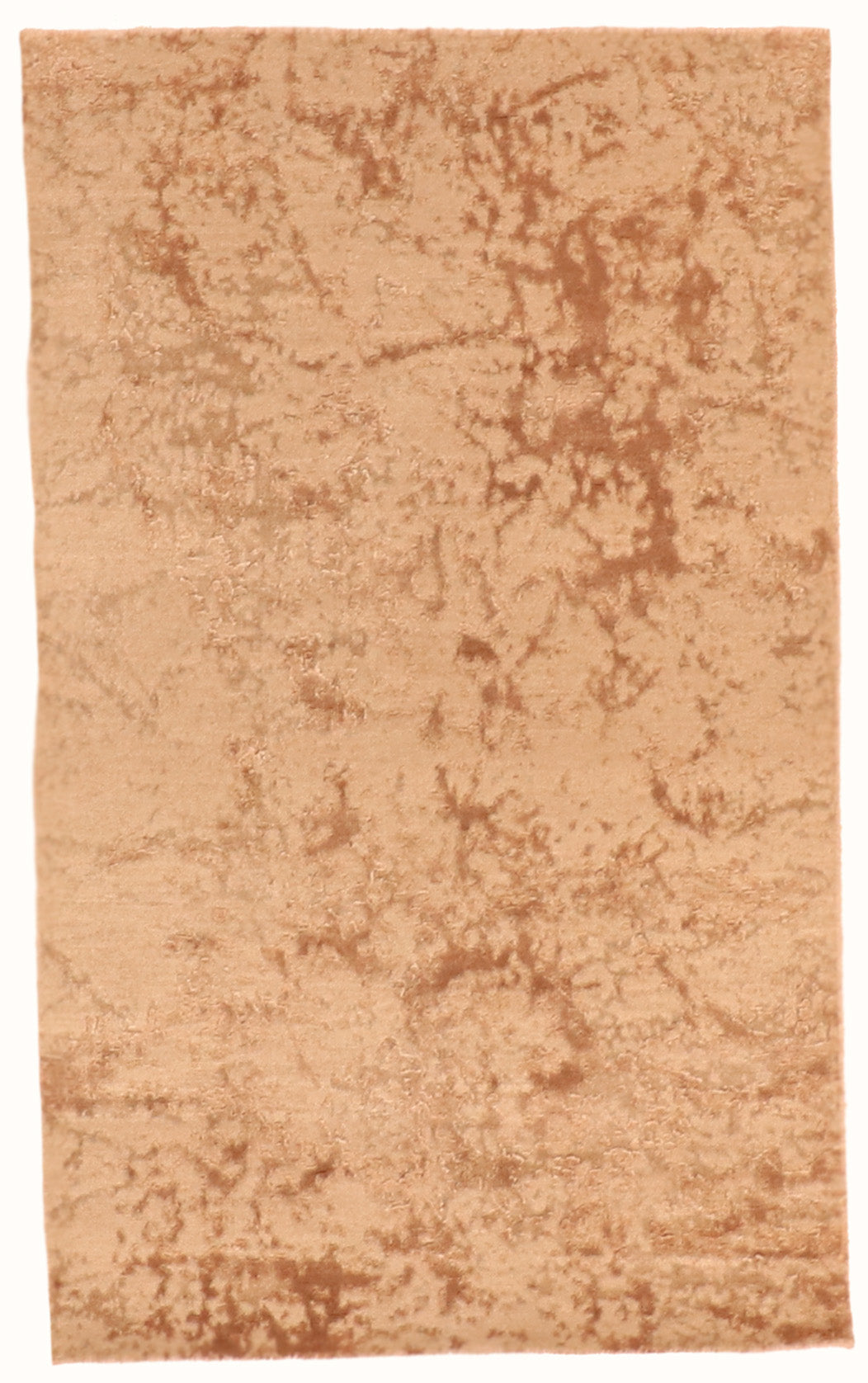 W 3 L 5 Modern Wool And Silk Blend Hand-Woven All-Over Design - 63526