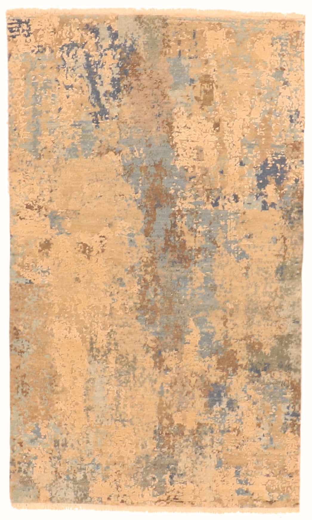 W 3 L 5 Modern Wool And Silk Blend Hand-Woven All-Over Design - 63531