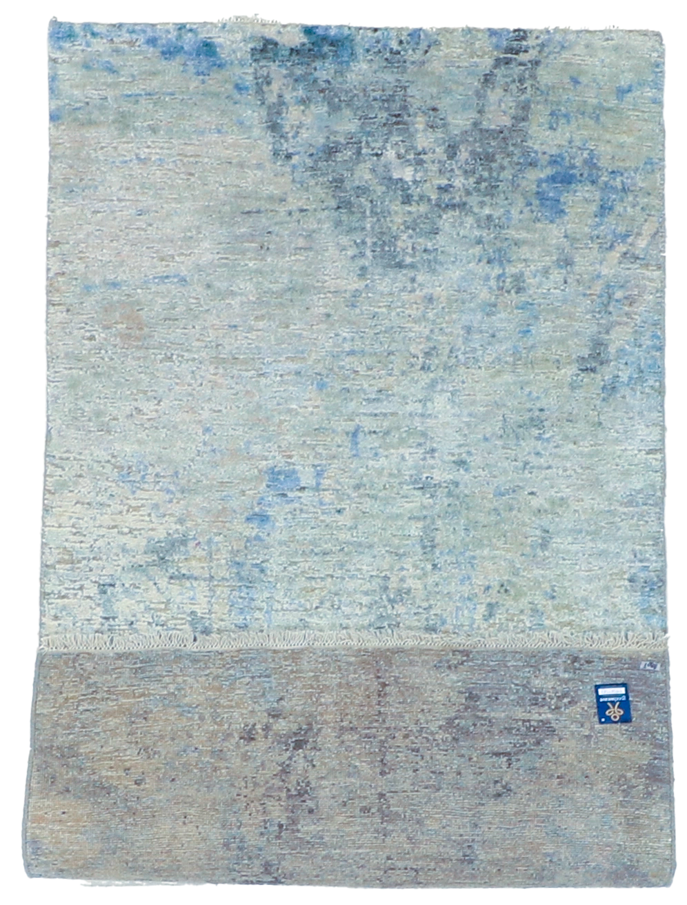 W 2.10 L 5.2 Modern Wool And Silk Blend Hand-Woven All-Over Design - 63543
