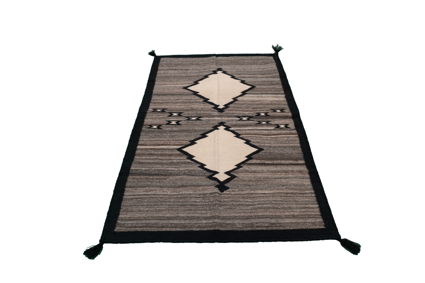 W 3.1 L 5 Navajo Kilim 100% Wool Hand-Woven All-Over Design - 63576