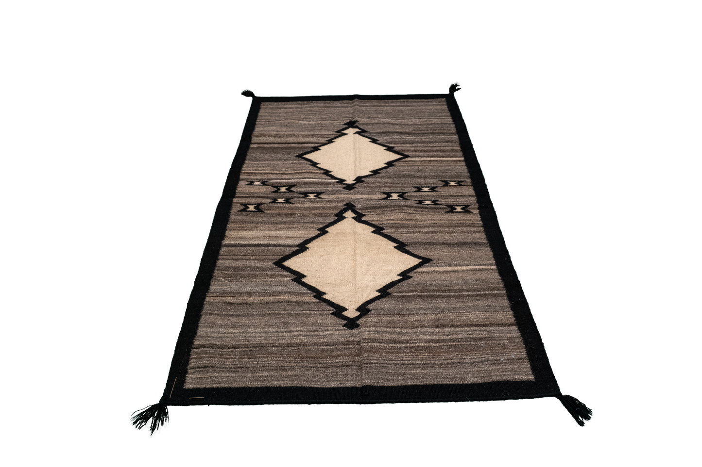 W 3.1 L 5 Navajo Kilim 100% Wool Hand-Woven All-Over Design - 63576