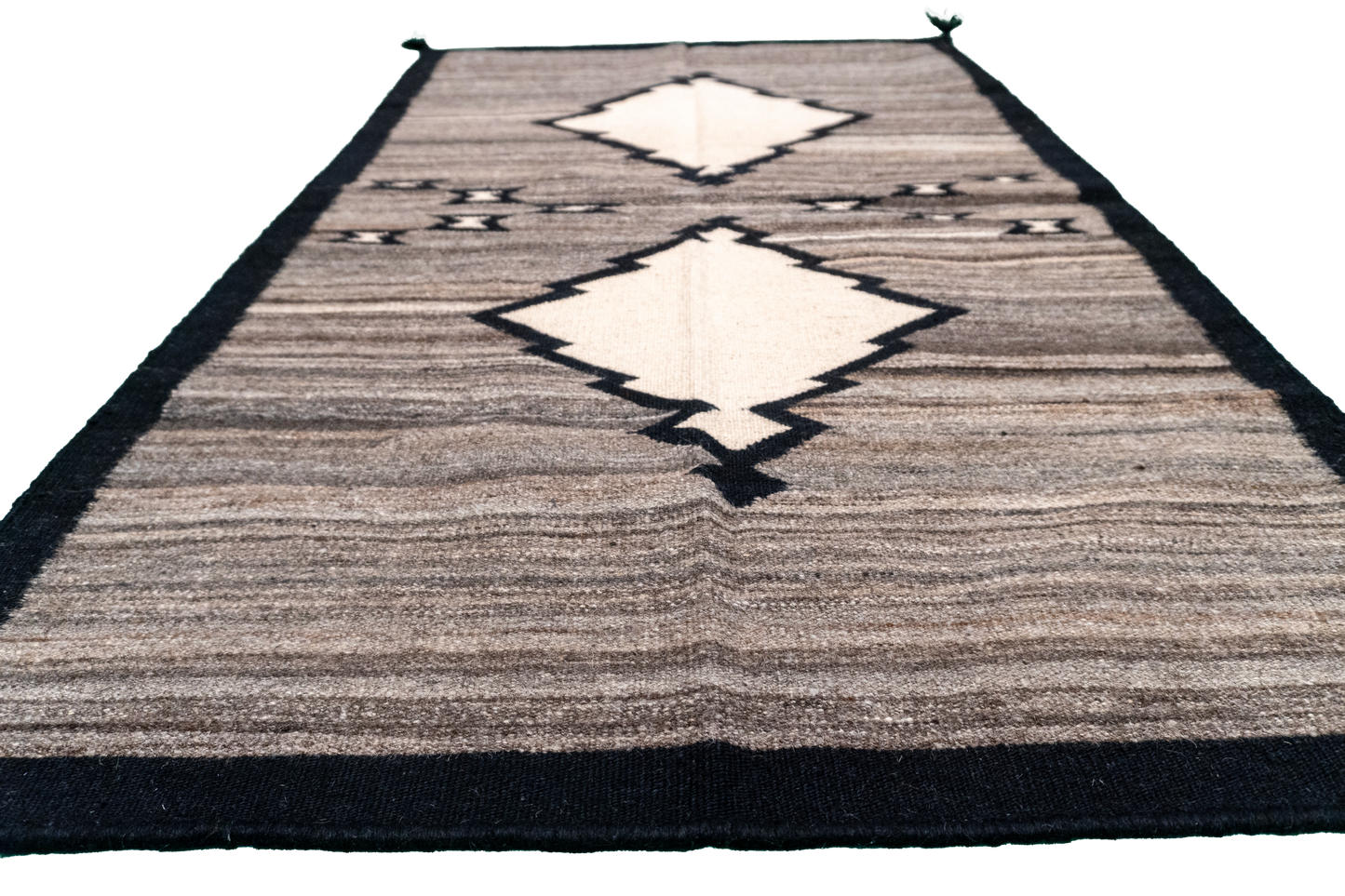 W 3.1 L 5 Navajo Kilim 100% Wool Hand-Woven All-Over Design - 63576