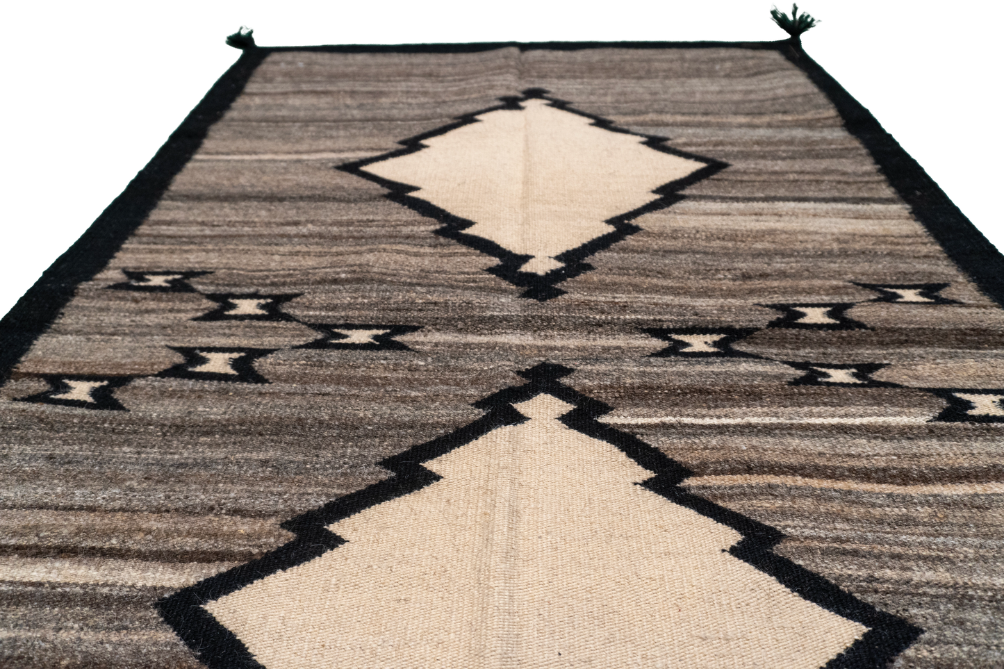 W 3.1 L 5 Navajo Kilim 100% Wool Hand-Woven All-Over Design - 63576