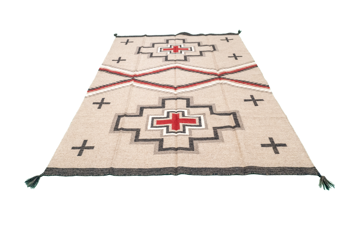 W 5 - L 6.8 - Kilim Fine/Wool All Over Rectangle - Finest Hand-Made Quality Wool - 63587