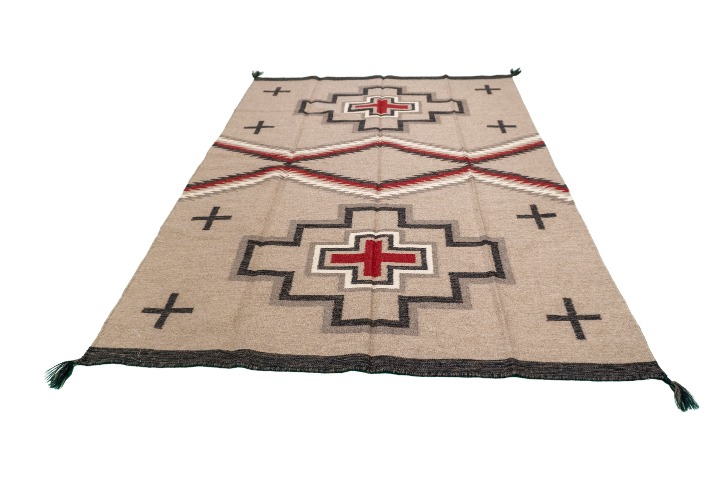 W 5 - L 6.8 - Kilim Fine/Wool All Over Rectangle - Finest Hand-Made Quality Wool - 63587