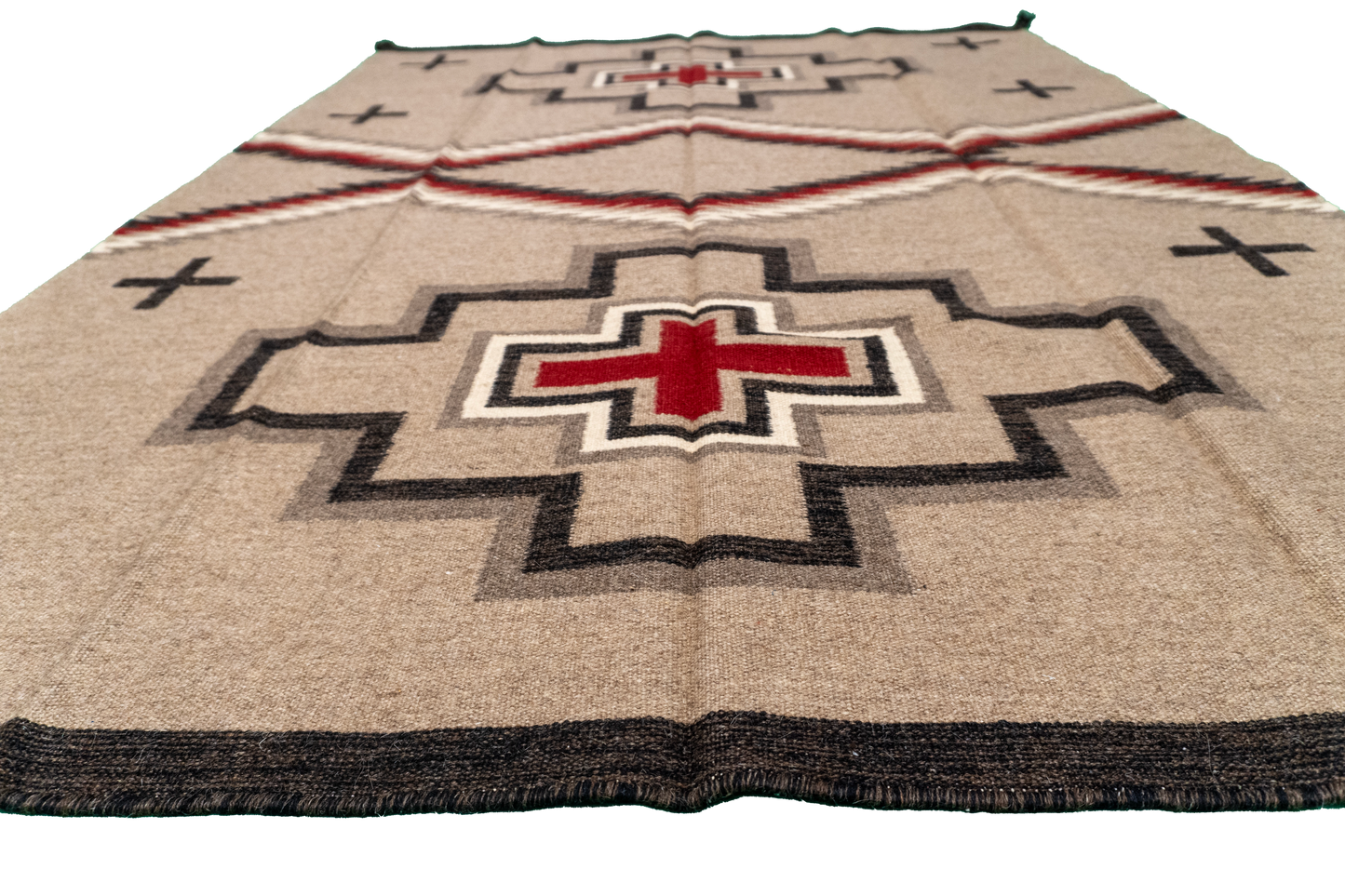 W 5 - L 6.8 - Kilim Fine/Wool All Over Rectangle - Finest Hand-Made Quality Wool - 63587