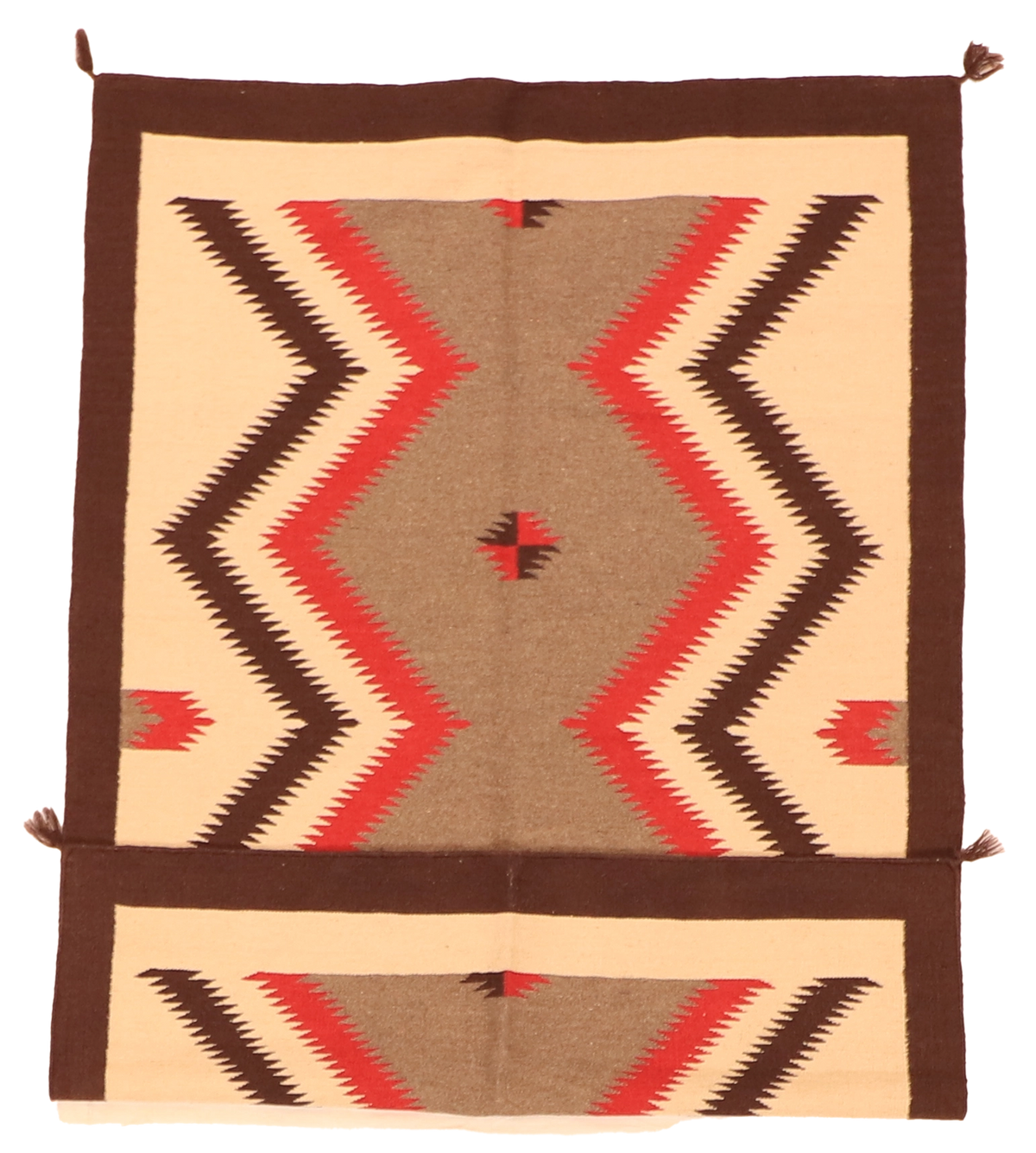 W 4.1 L 6.1 Kilim 100% Wool Hand-Woven All-Over Design - 63593