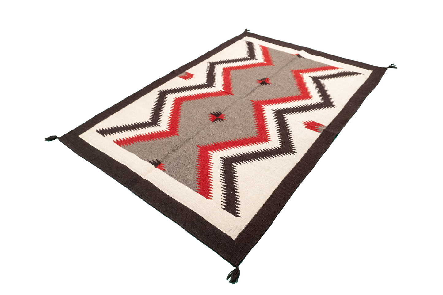 W 4.1 - L 6.1 - Kilim Fine/Wool All Over Rectangle - Finest Hand-Made Quality Wool - 63593