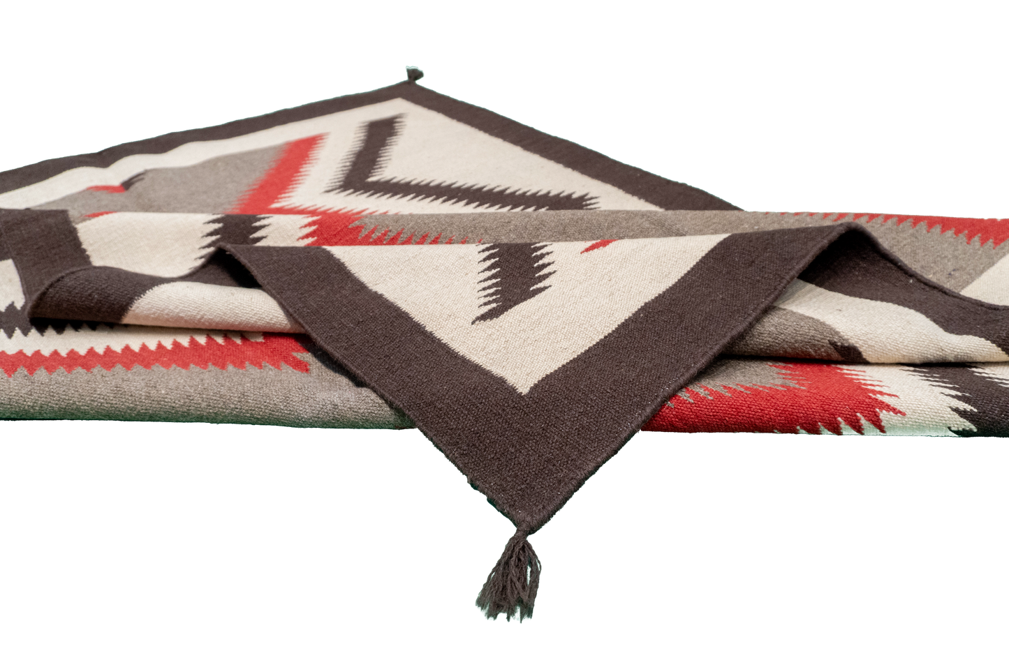 W 4.1 - L 6.1 - Kilim Fine/Wool All Over Rectangle - Finest Hand-Made Quality Wool - 63593