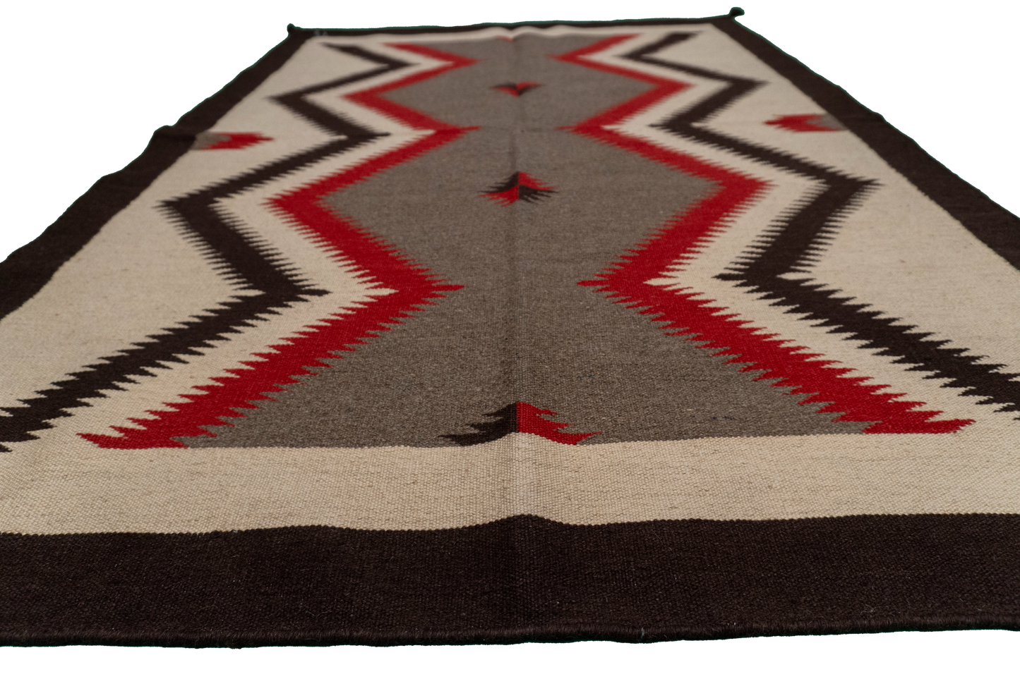 W 4.1 - L 6.1 - Kilim Fine/Wool All Over Rectangle - Finest Hand-Made Quality Wool - 63593