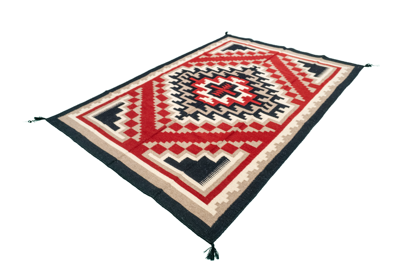 W 5 - L 7.2 - Kilim Fine/Wool All Over Rectangle - Finest Hand-Made Quality Wool - 63597