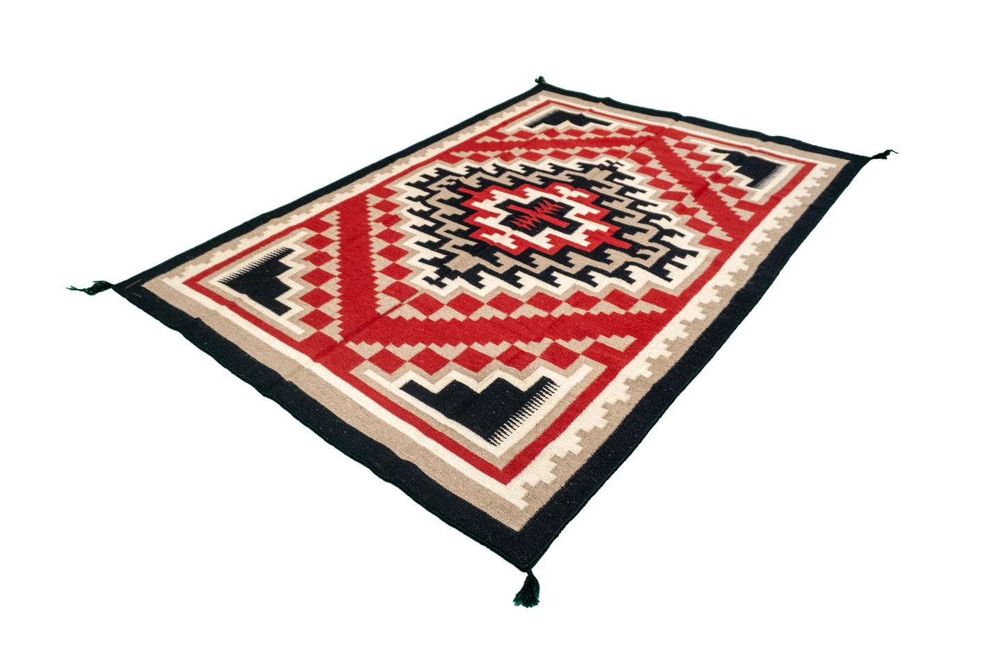 W 5 - L 7.2 - Kilim Fine/Wool All Over Rectangle - Finest Hand-Made Quality Wool - 63597