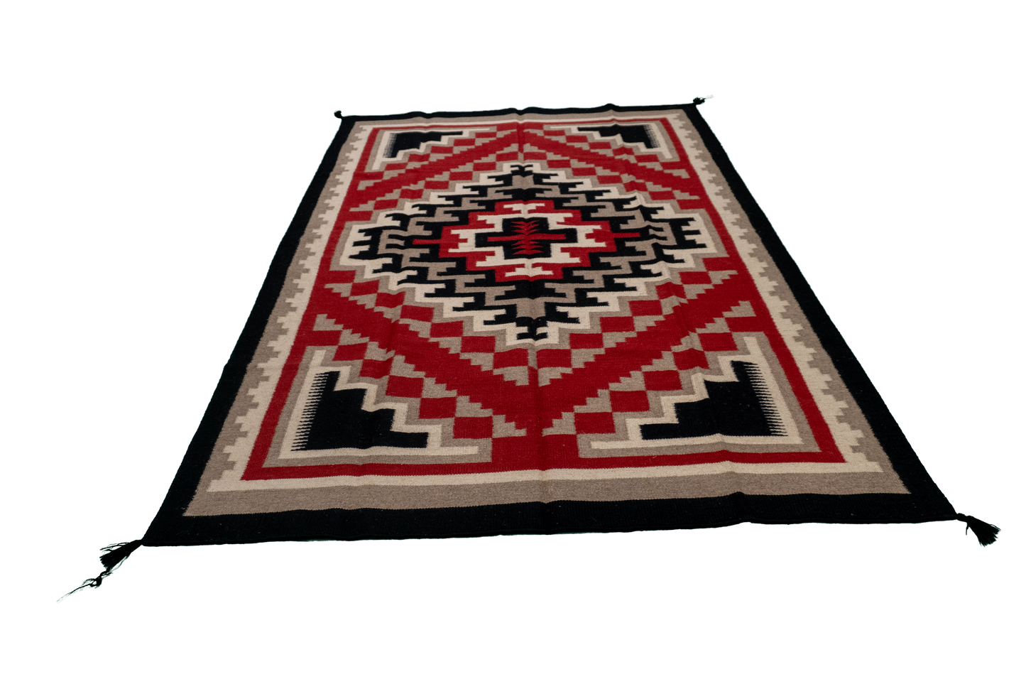 W 5 - L 7.2 - Kilim Fine/Wool All Over Rectangle - Finest Hand-Made Quality Wool - 63597
