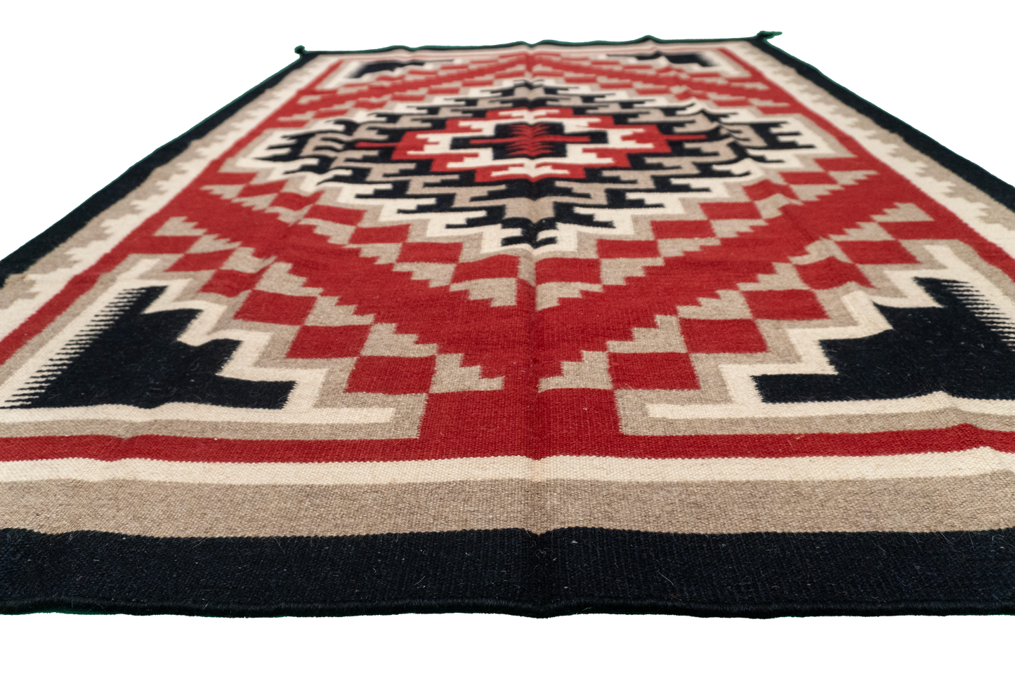 W 5 - L 7.2 - Kilim Fine/Wool All Over Rectangle - Finest Hand-Made Quality Wool - 63597