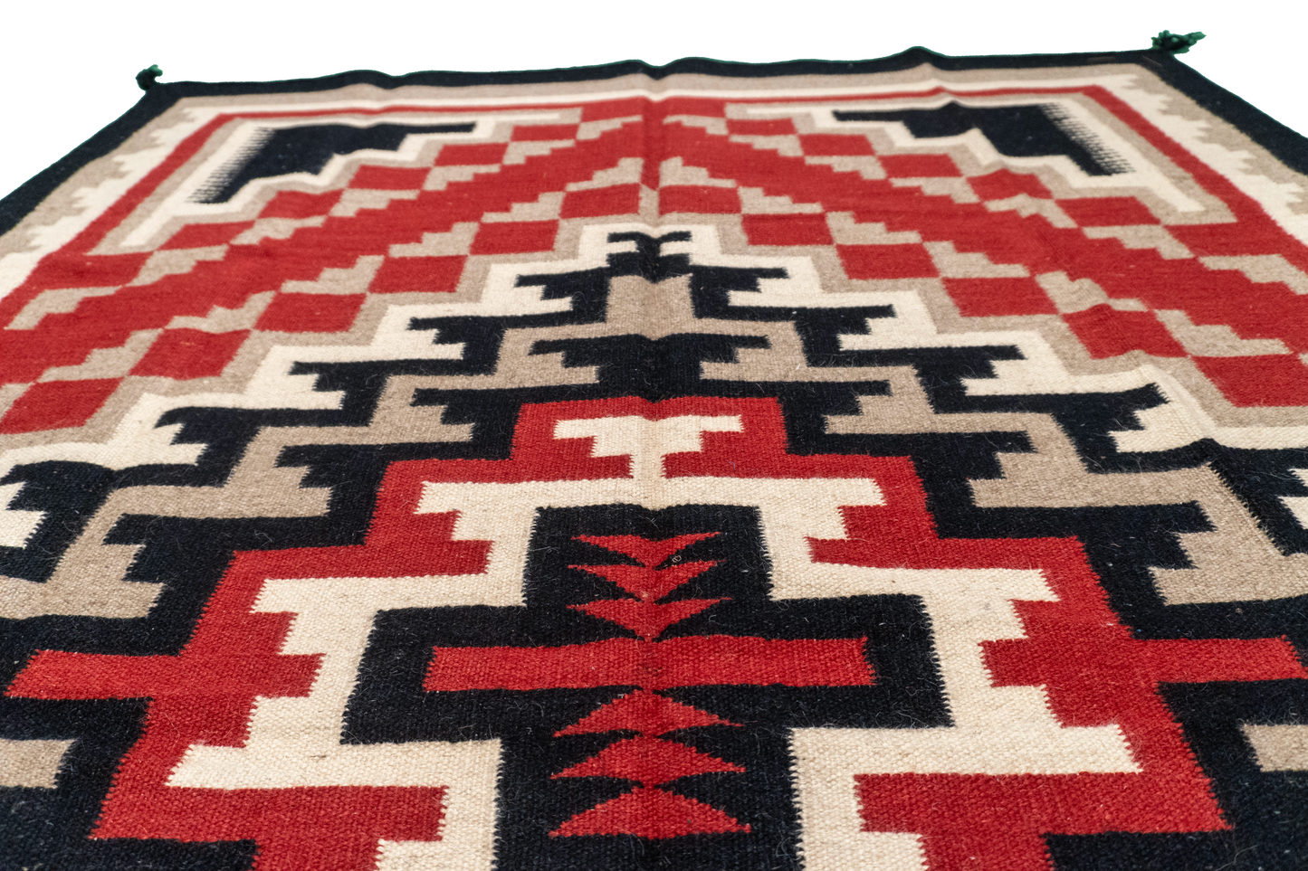 W 5 - L 7.2 - Kilim Fine/Wool All Over Rectangle - Finest Hand-Made Quality Wool - 63597