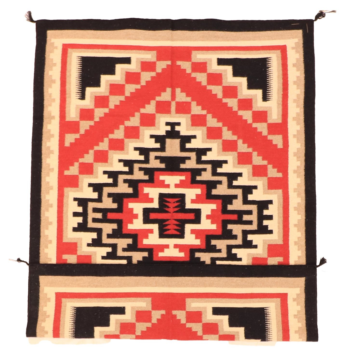 W 5 - L 7.2 - Kilim Fine/Wool All Over Rectangle - Finest Hand-Made Quality Wool - 63597