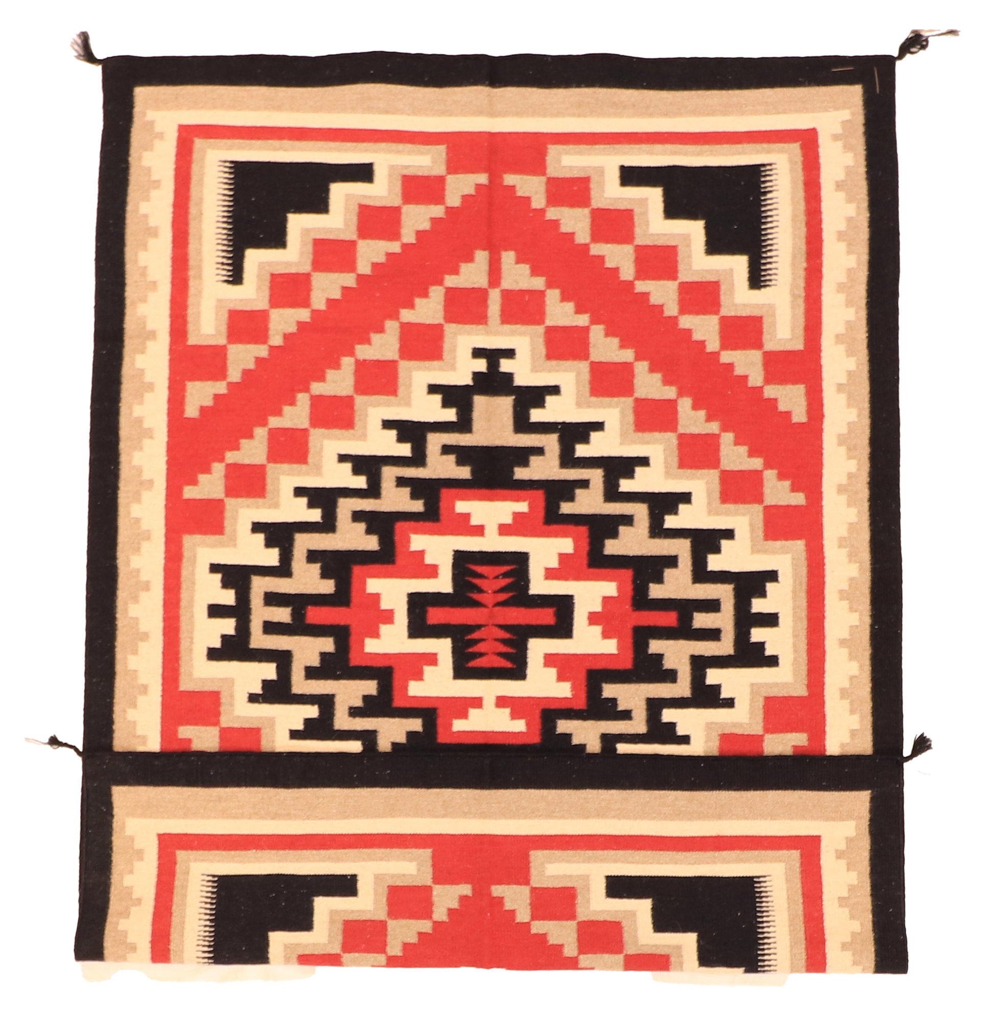 W 5 - L 7.2 - Kilim Fine/Wool All Over Rectangle - Finest Hand-Made Quality Wool - 63597