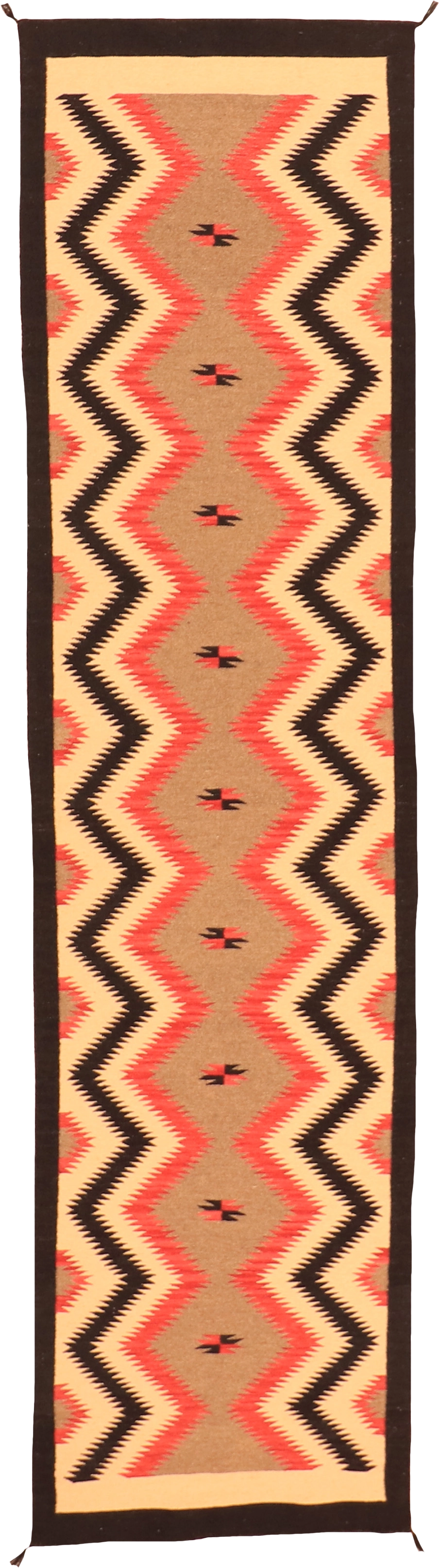 W 3 - L 11.10 Kilim 100% Wool Hand-Woven Runner - 63602