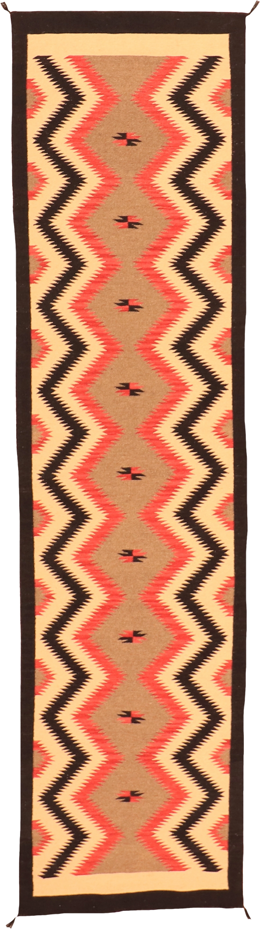 W 3 - L 11.10 Kilim 100% Wool Hand-Woven Runner - 63602