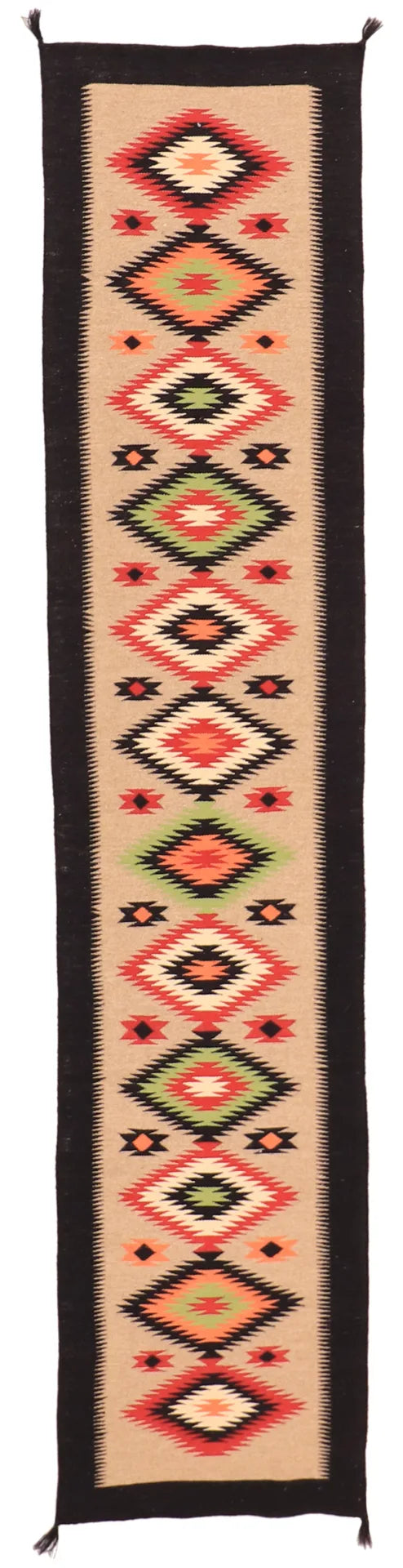 2.6 x 11.11 - Navajo Fine/Wool All Over Rectangle - Finest Hand-Made Quality Wool — 63605