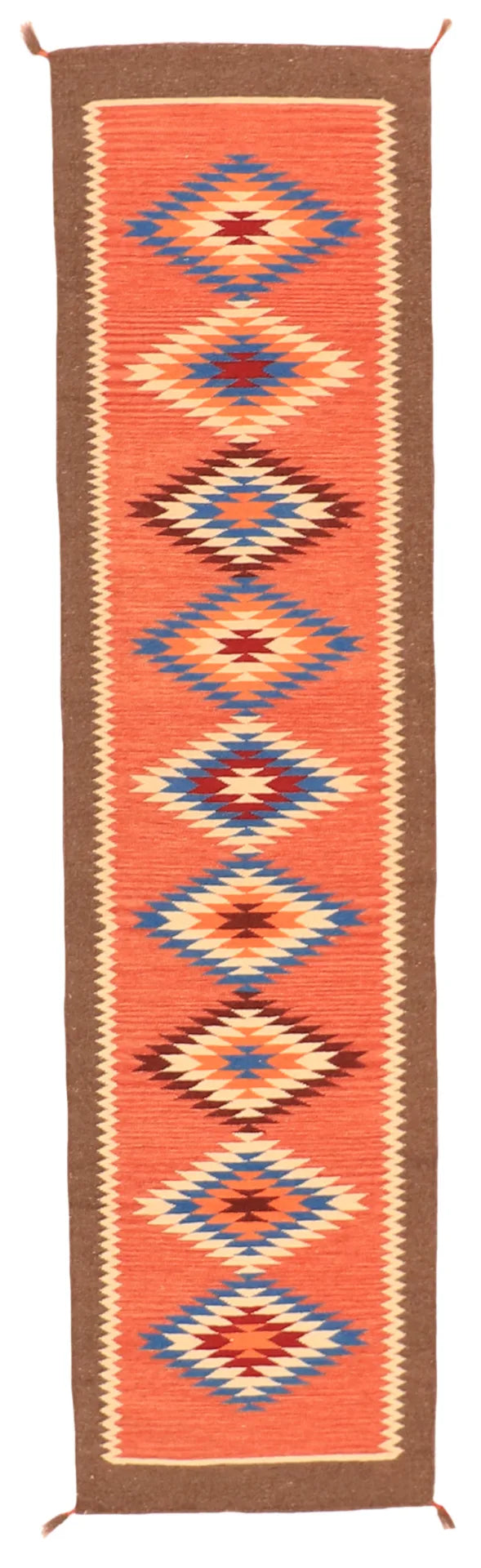2.6 x 8.6 - Navajo Fine/Wool All Over Rectangle - Finest Hand-Made Quality Wool — 63610