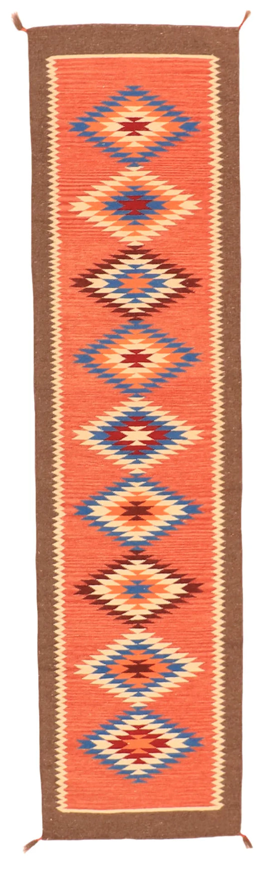 2.6 x 8.6 - Navajo Fine/Wool All Over Rectangle - Finest Hand-Made Quality Wool — 63610