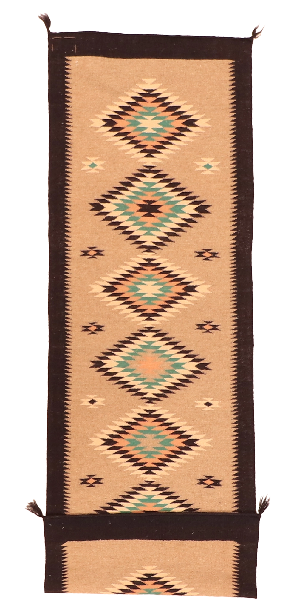 W 2.6 - L 8 Kilim 100% Wool Hand-Woven Runner - 63614