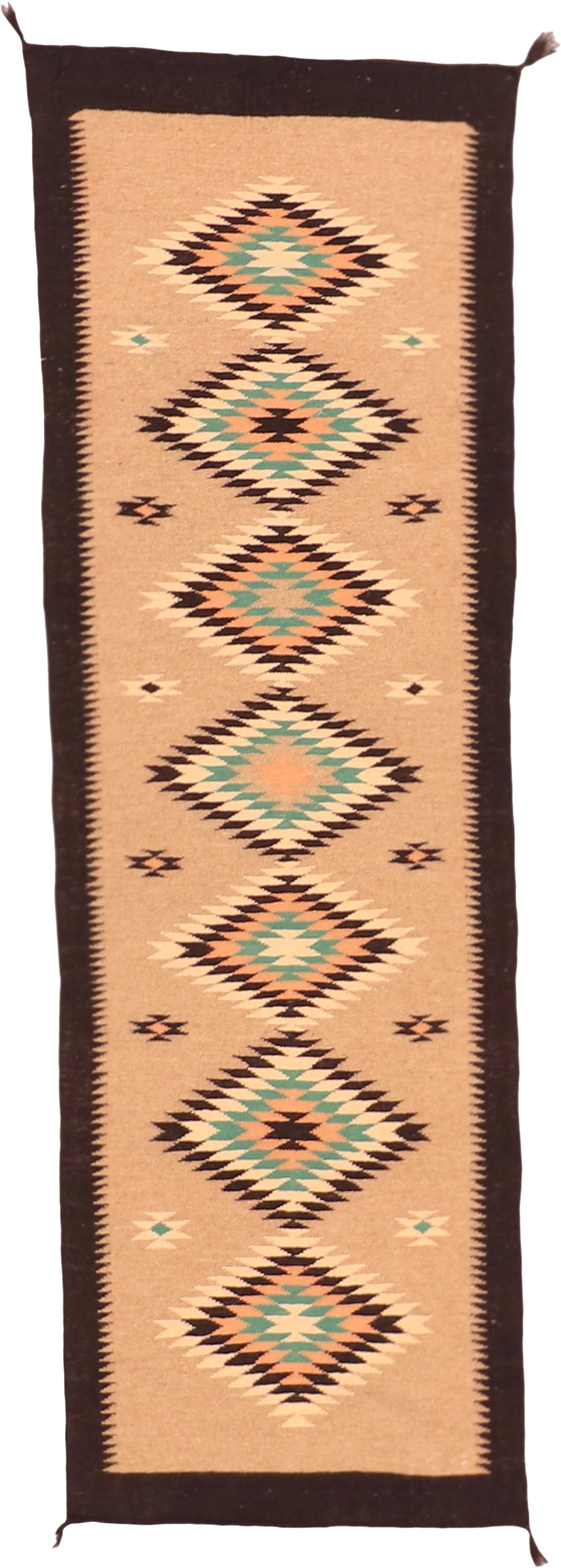 W 2.6 - L 8 Kilim 100% Wool Hand-Woven Runner - 63614
