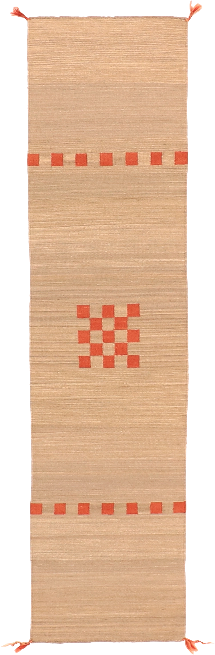 W 2 - L 8.1 Kilim 100% Wool Hand-Woven Runner - 63617