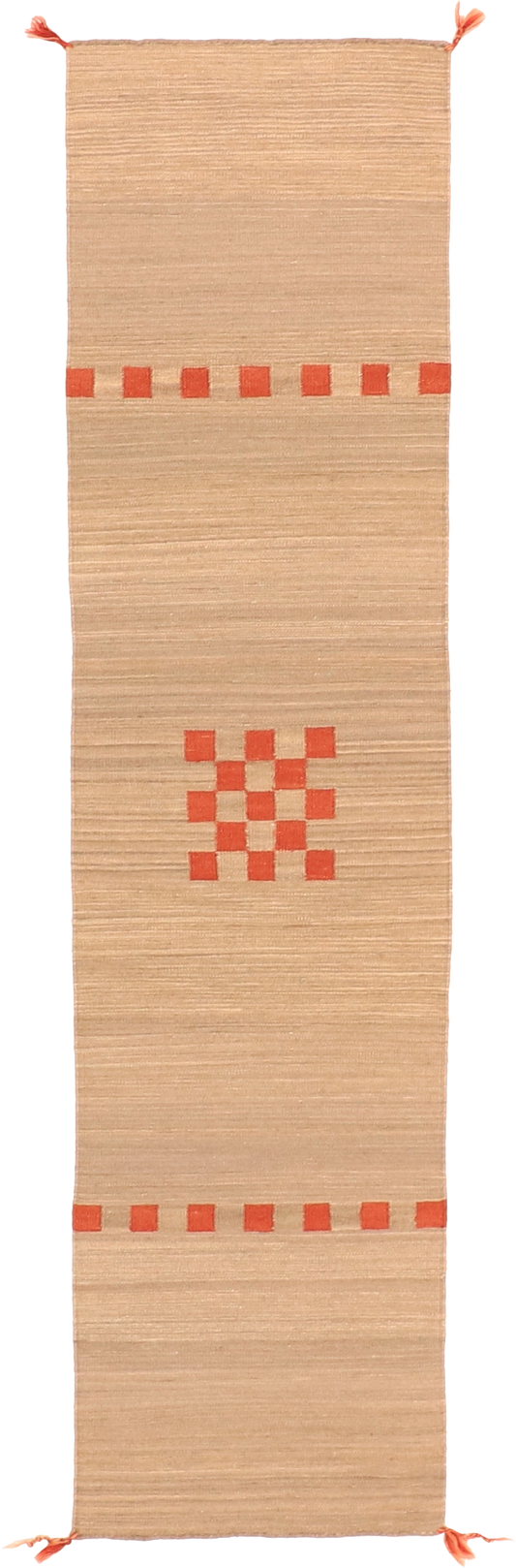W 2 - L 8.1 Kilim 100% Wool Hand-Woven Runner - 63617