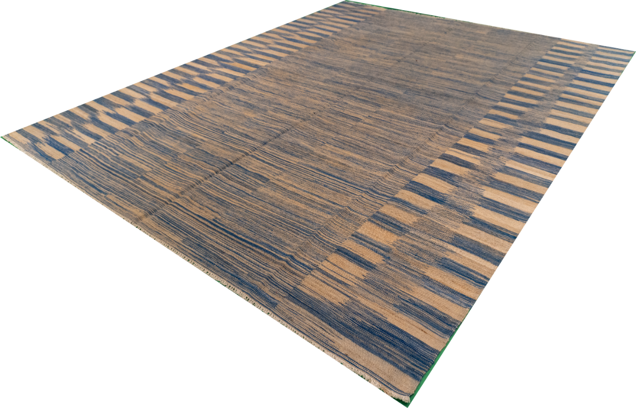 W 7.10 L 10 Kilim 100% Wool Hand-Woven Modern Design - 63646