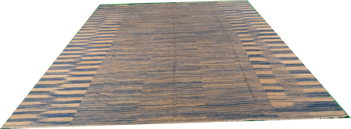 W 7.10 L 10 Kilim 100% Wool Hand-Woven Modern Design - 63646