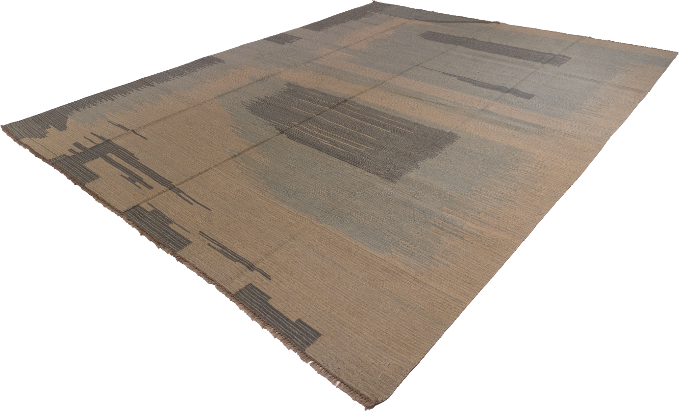 W 8.1 L 10 Kilim 100% Wool Hand-Woven All-Over Design - 63658