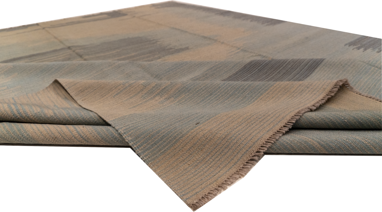 W 8.1 L 10 Kilim 100% Wool Hand-Woven All-Over Design - 63658