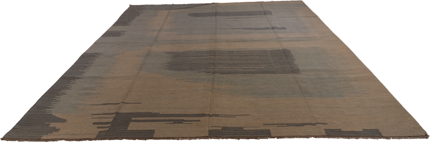 W 8.1 L 10 Kilim 100% Wool Hand-Woven All-Over Design - 63658