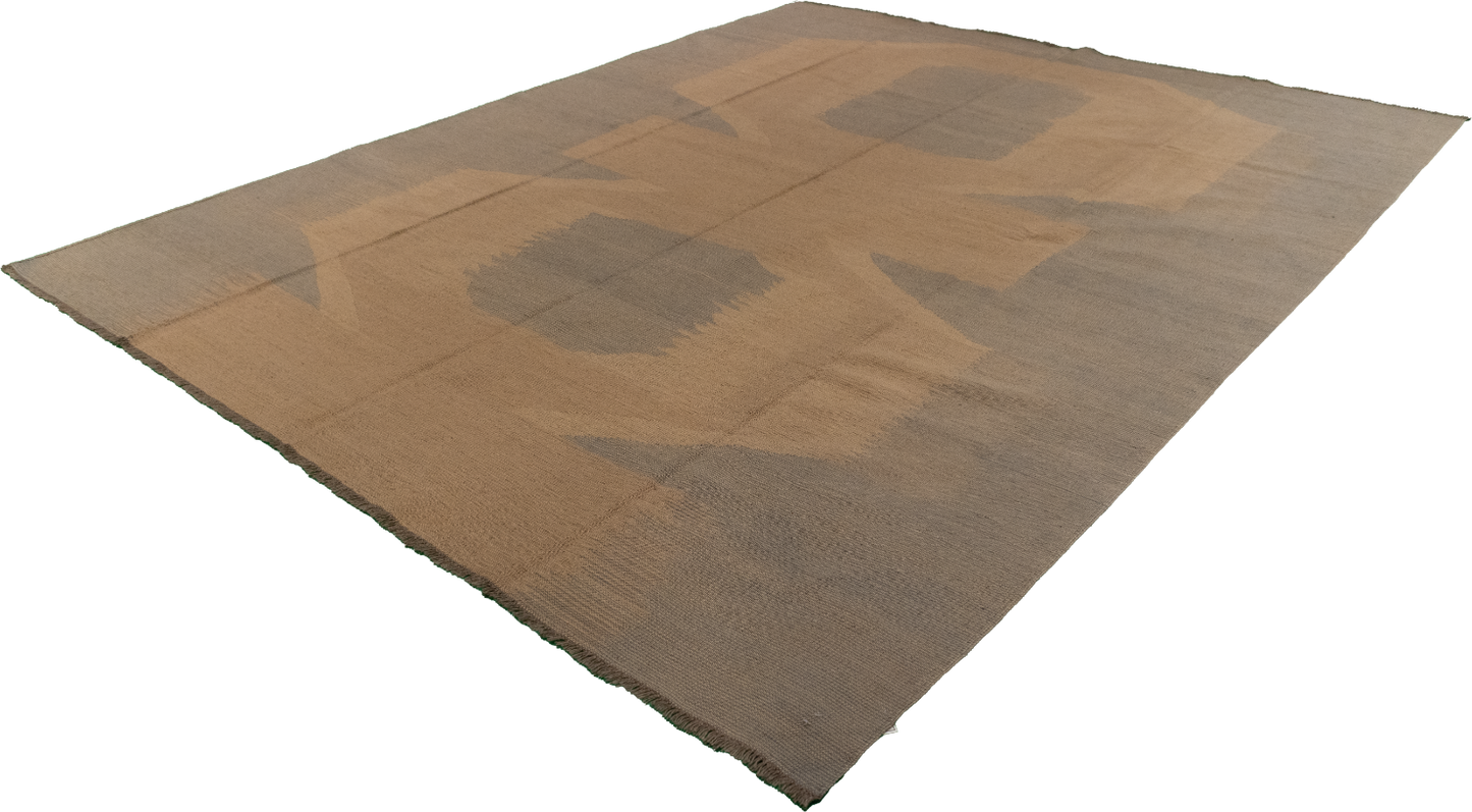 W 8.1 L 10 Kilim 100% Wool Hand-Woven Modern Design - 63659
