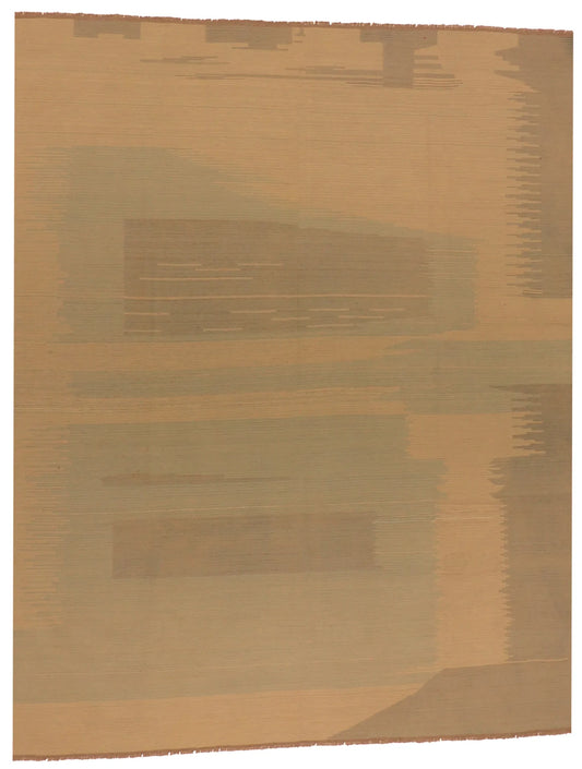 8.2 x 10 - Kilim Fine/Wool Mountain Modern Rectangle - Finest Hand-Knotted Quality Wool — 63660
