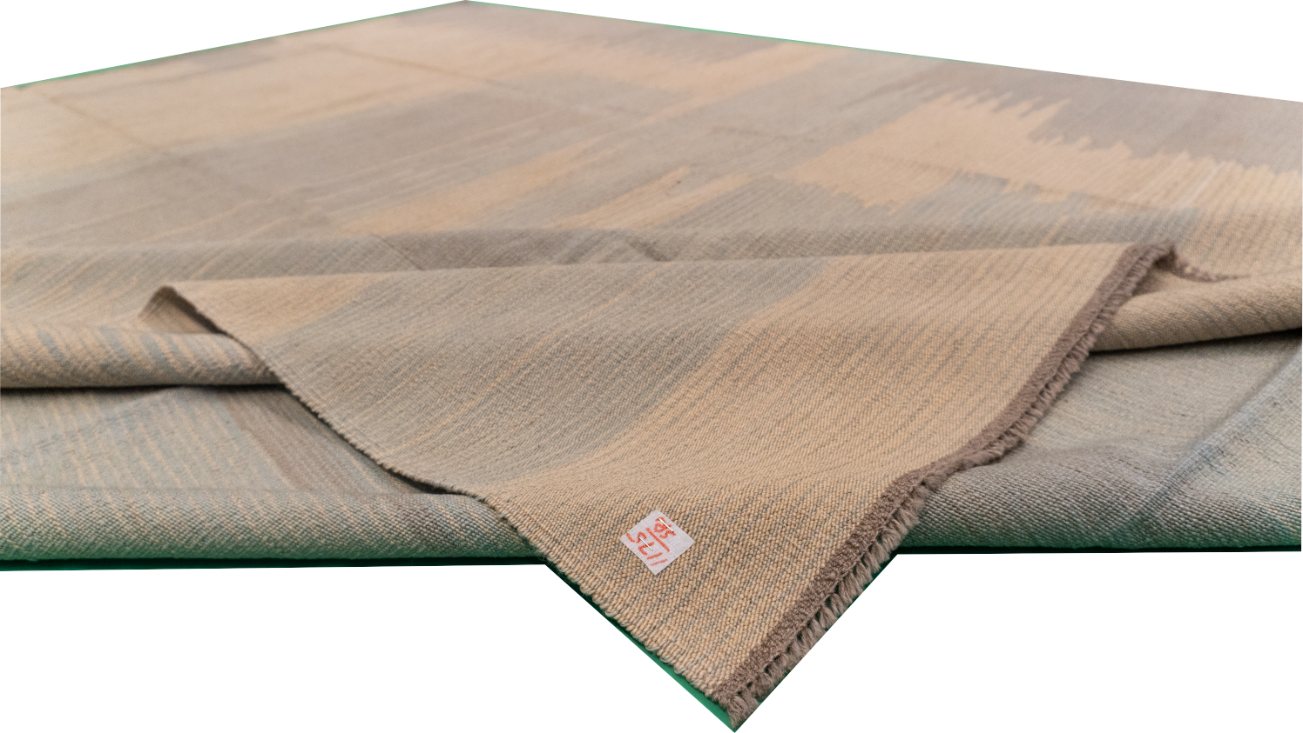 W 8.2 L 10 Kilim 100% Wool Hand-Woven Modern Design - 63660