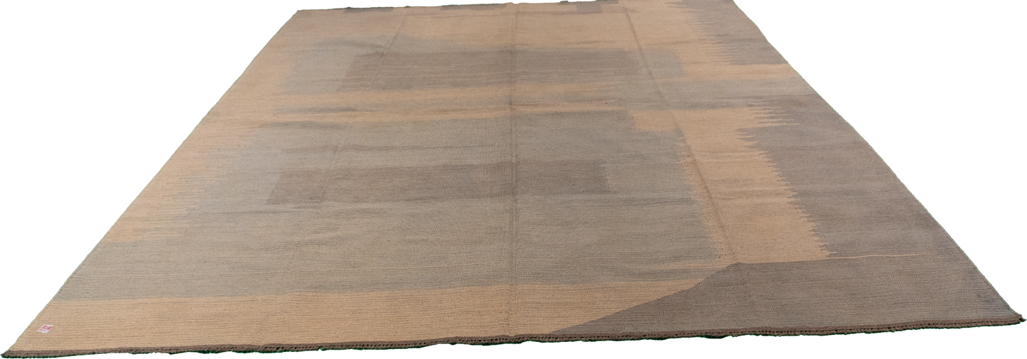 W 8.2 L 10 Kilim 100% Wool Hand-Woven Modern Design - 63660
