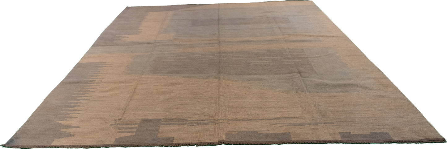 W 8.2 L 10 Kilim 100% Wool Hand-Woven Modern Design - 63660