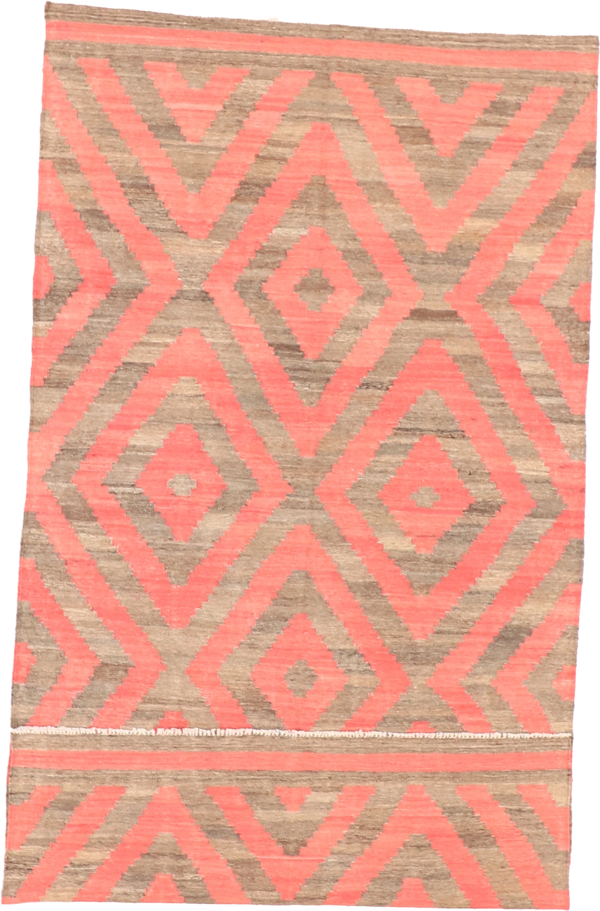 W 5.4 L 10 Kilim 100% Wool Hand-Woven All-Over Design - 63664