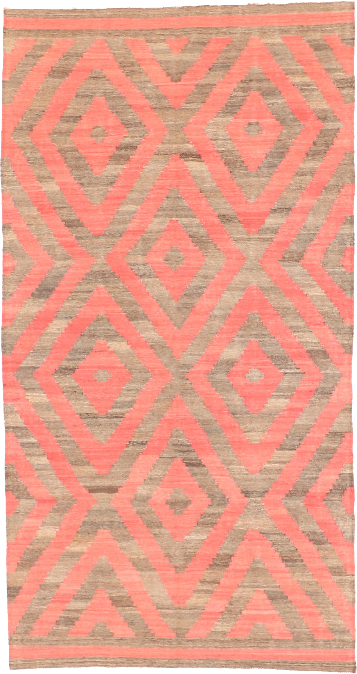 W 5.4 L 10 Kilim 100% Wool Hand-Woven All-Over Design - 63664