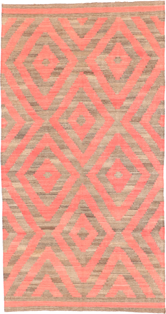 W 5.4 L 10 Kilim 100% Wool Hand-Woven All-Over Design - 63664