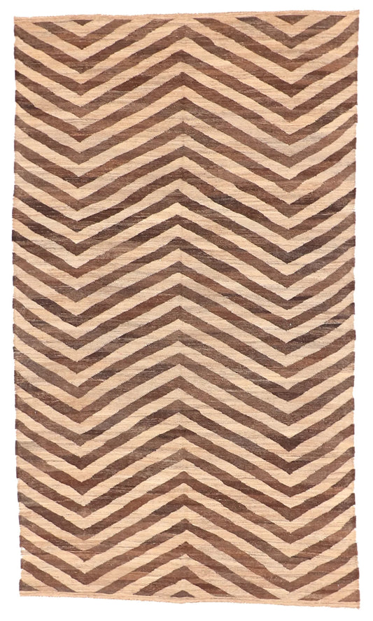 5.8 x 9.9 - Kilim Fine/Wool Modern Rectangle - Finest Hand-Knotted Quality Wool — 63667