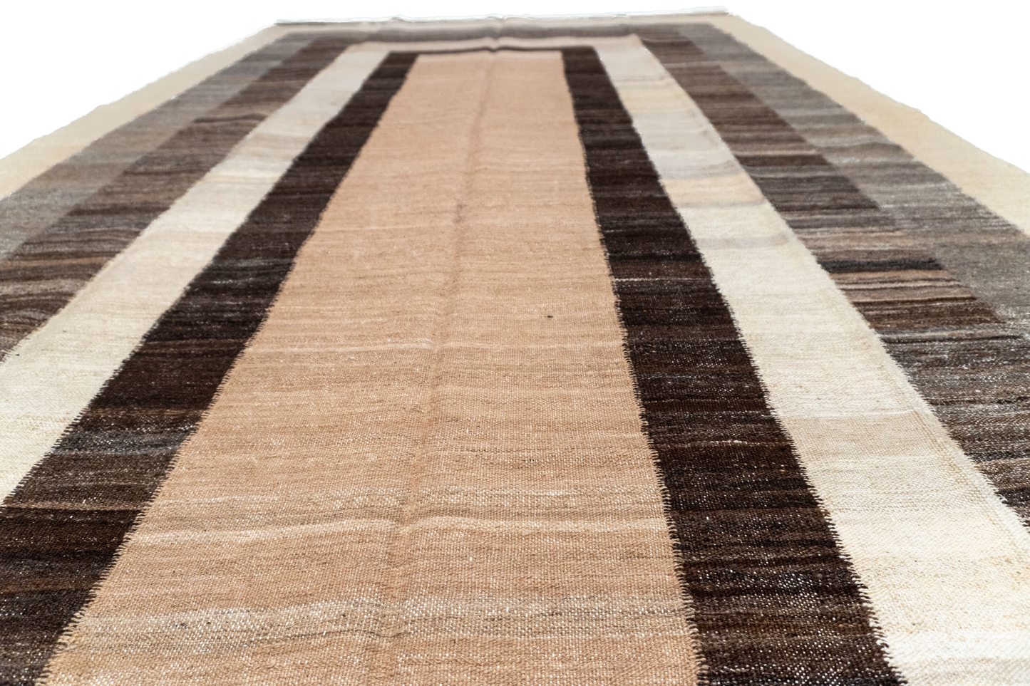 W 5.11 L 13.2 Kilim 100% Wool Hand-Woven Modern Design - 63673