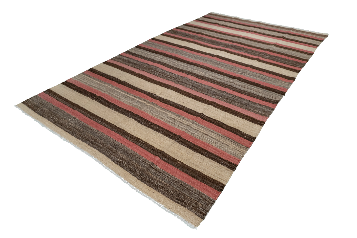 W 5.5 L 9.6 Kilim 100% Wool Hand-Woven Modern Design - 63676