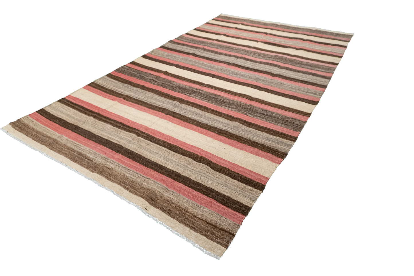 W 5.5 L 9.6 Kilim 100% Wool Hand-Woven Modern Design - 63676