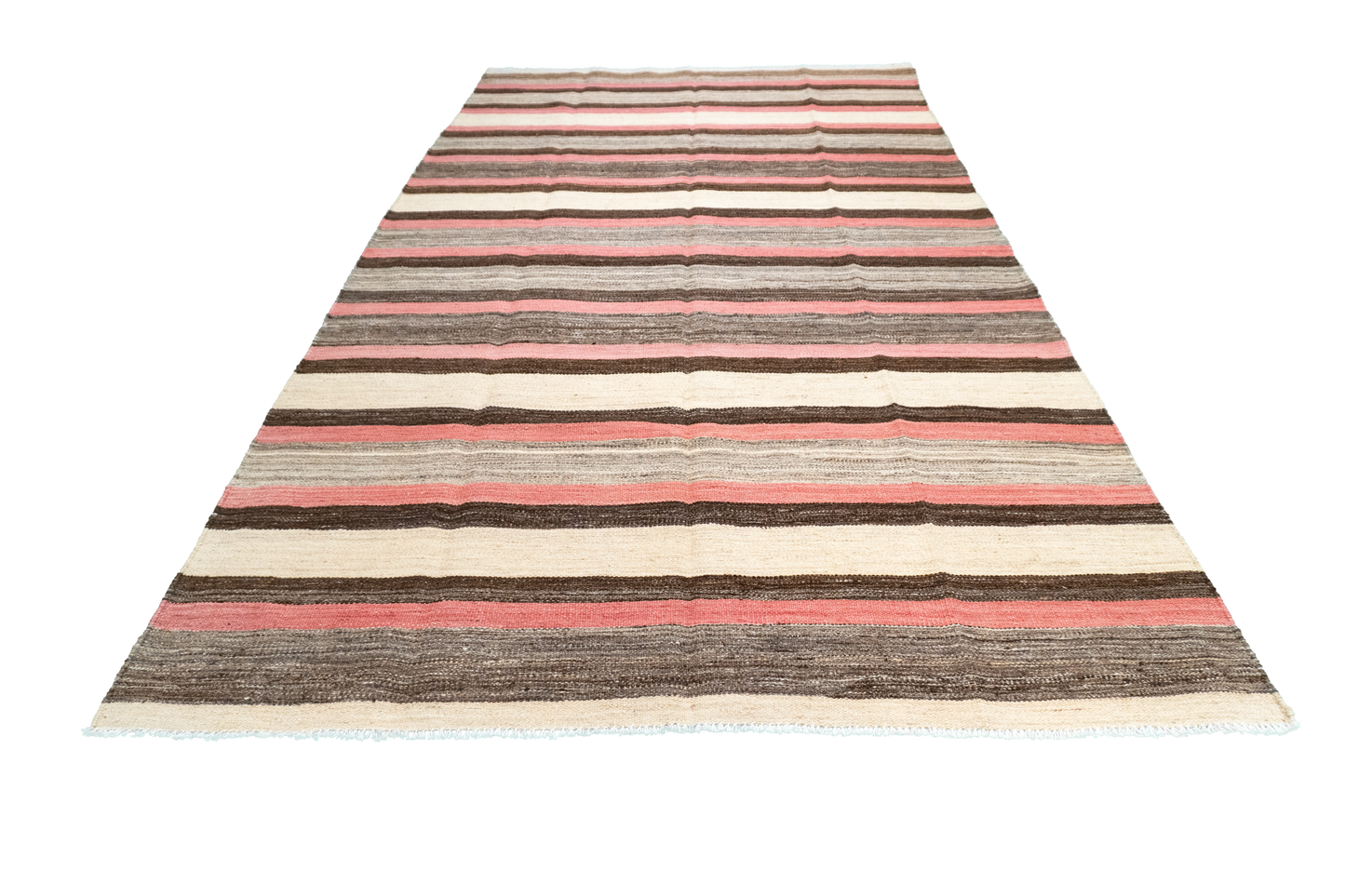 W 5.5 L 9.6 Kilim 100% Wool Hand-Woven Modern Design - 63676