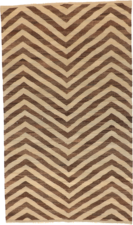 W 5.8 L 9.8 Kilim 100% Wool Hand-Woven Gallery Rug - 63677
